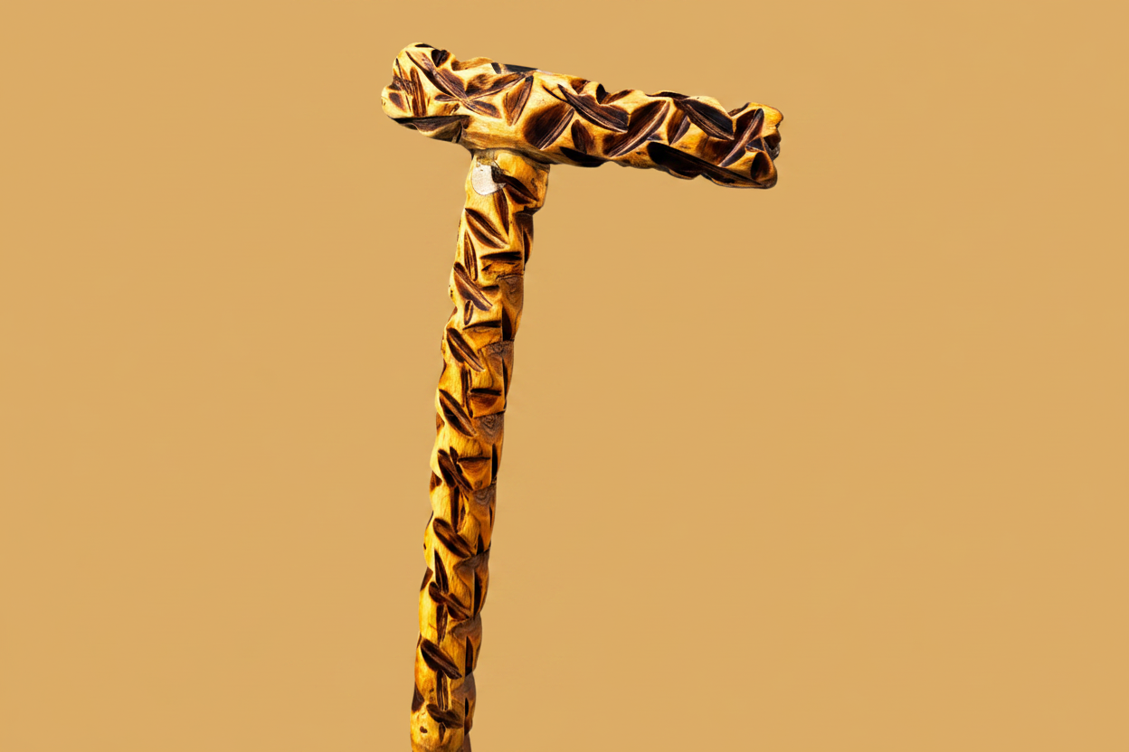 Gray 46 Handle 2 - Honey Amber Background